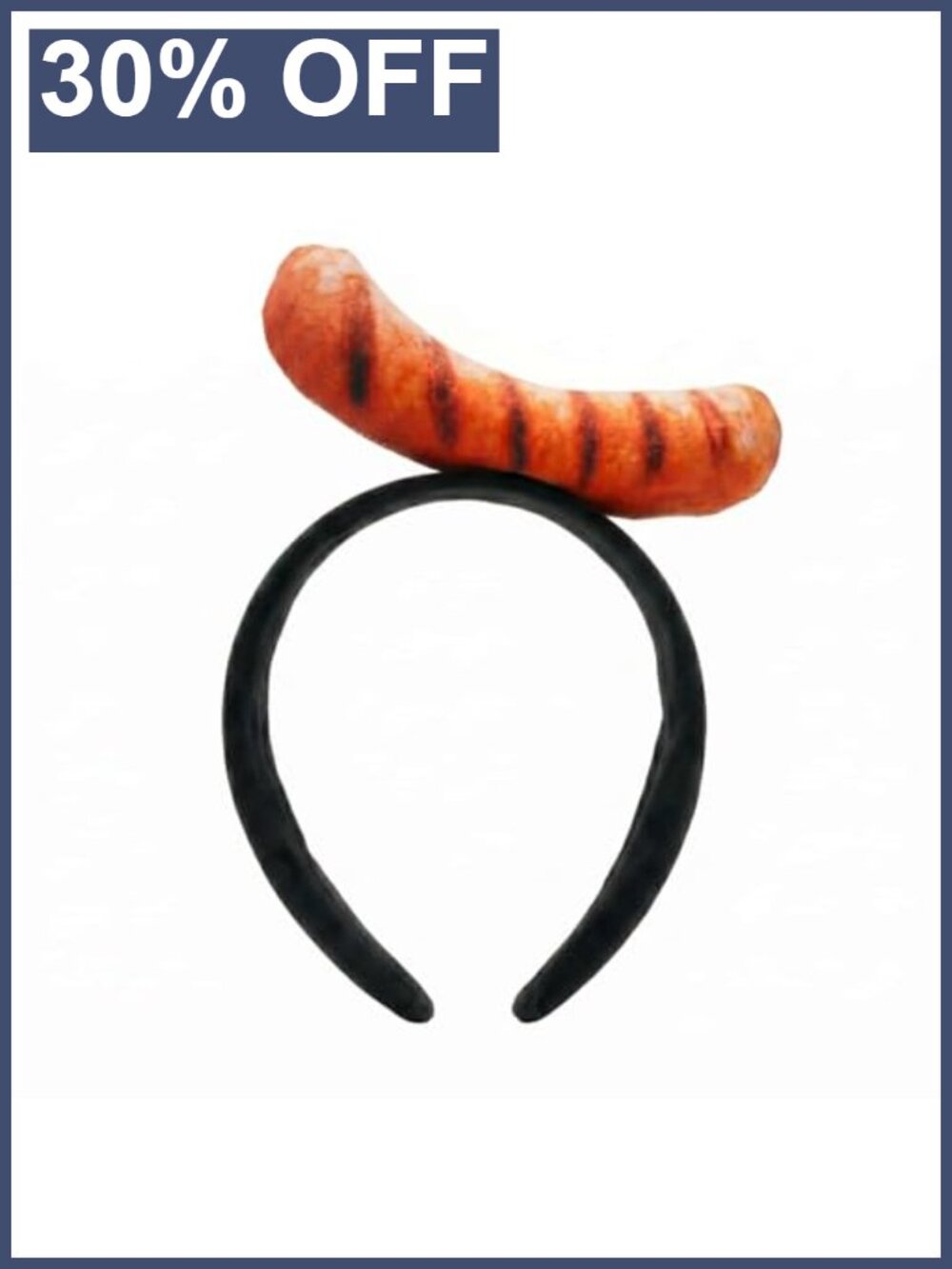 Novelty Hot Dog Headband Funny Food Costume Accessory for Halloween Cosplay